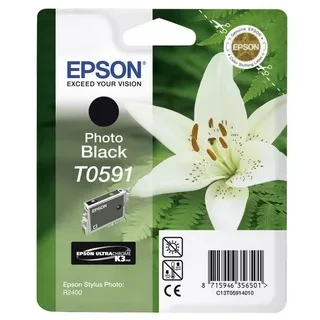 Epson C13T05914010 T0591 картридж для Stylus Photo R2400 photo black оригинал ресурс 440 страниц