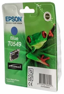 Epson C13T05494010 T0549 картридж для Stylus Photo R800 R1800 blue оригинал ресурс 13ml 400 страниц