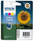 Epson C13T01840110 T018 картридж для Stylus Color 680 685 777 оригинал ресурс 37ml 300 страниц color