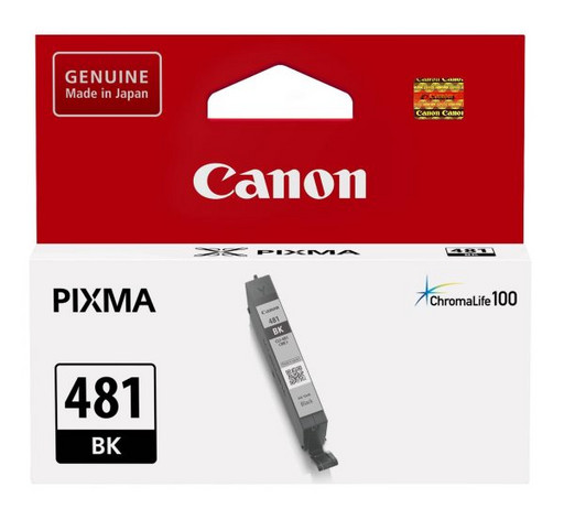 Canon CLI-481 BK 2101C001 Картридж Canon black для Canon Pixma TR7540/ TR8540/ TS6140/ TS8140/ TS9140 (Ресурс: Цветной документ формата A4: 750стр., Фотография формата 10 x 15 см: 212 фото) оригинал