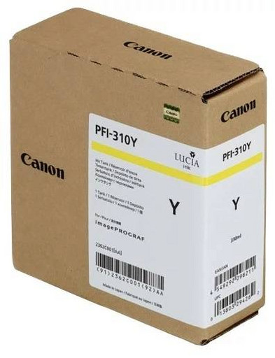 Canon PFI-310Y 2362C001 Картридж CANON желтый для imagePROGRAF TX-2000, TX-3000, TX-4000 (330мл.) оригинал