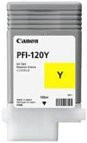 Canon PFI-120Y 2888C001 Картридж Canon с желтыми чернилами для плоттера imagePROGRAF TM-200, TM-205, TM-300, TM-305 130мл. оригинал