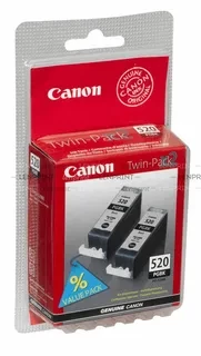 Canon PGI-520BK 2932B012 2932B009 картридж(2шт)Twin для PIXMA IP-3600 4600 4700 MP540 550 560 620 630 640 980 990 MX860 870 black оригинал ресурс 2x19ml 2x330 страниц