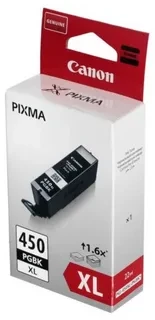 Canon PGI-450PGBK XL 6434B001 картридж для MG6340,MG5440,IP7240 22мл pigment black оригинал ресурс 500стр 5615фото страниц