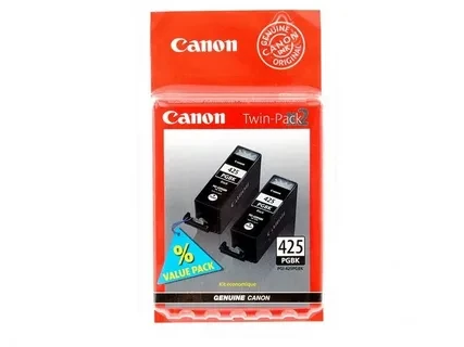 Canon PGI-425PGBK 4532B007 картридж(2шт)для Pixma iP4840 4940 MG5140 5240 5340 6140 6240 8140 8240 MX714 884 894 black оригинал ресурс 2x19ml 2x344 страниц