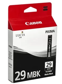 Canon PGI-29MBK 4868B001 картридж для PIXMA PRO-1 matte black оригинал ресурс 1925 страниц