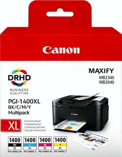 Canon PGI-1400XL BK C M Y 9185B004 комплект картриджей MultiPack для MAXIFY МВ2040 МВ2340 BK C M Y оригинал ресурс 1200+1020+780+935 страниц