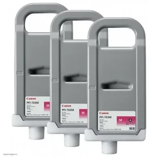 Canon PFI-703M 2965B003=2965B001*3 картридж для IPF810 815 820 825 3штx700ml magenta оригинал