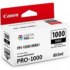 Canon PFI-1000MBK 0545C001 картридж для imagePROGRAF PRO-1000 80ml matte black оригинал