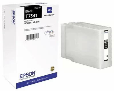 Epson C13T754140 T7541 XXL картридж для WorkForce Pro WF-8090 8590 black оригинал ресурс 202ml 10000 страниц