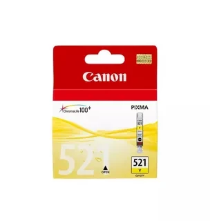 Canon CLI-521Y 2936B004 2936B001 картридж для MP540 550 560 620 630 640 980 990 iP3600 4600 4700 MX860 yellow оригинал ресурс 9ml 535 страниц