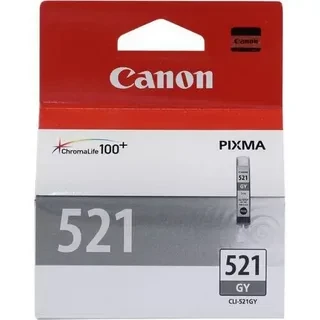 Canon CLI-521GY 2937B004 картридж для MP540 550 560 620 630 640 980 990 iP3600 4600 4700 MX860 gray оригинал ресурс 9ml 187фото 1395 страниц