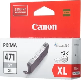 Canon CLI-471GY XL 0350C001 картридж для Pixma MG5740 6840 7740 grey оригинал