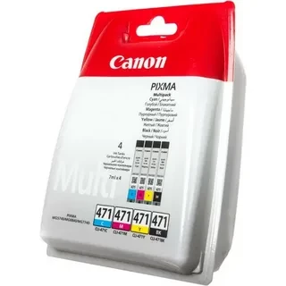 Canon CLI-471 0401C004 набор картриджей MultiPack для Pixma MG5740 6840 7740 CMYBk оригинал ресурс 4x7ml 376 страниц