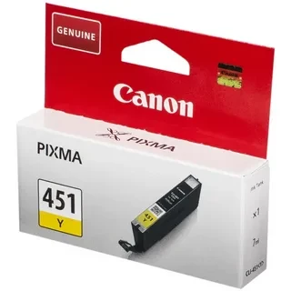 Canon CLI-451Y 6526B001 картридж для PIXMA iP7240 MG5440 MG6340 yellow оригинал ресурс 7ml 130фото 344 страниц