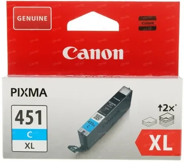 Canon CLI-451C XL 6473B001 картридж для PIXMA iP7240 MG5440 MG6340 cyan оригинал ресурс 11ml 267фото 695 страниц