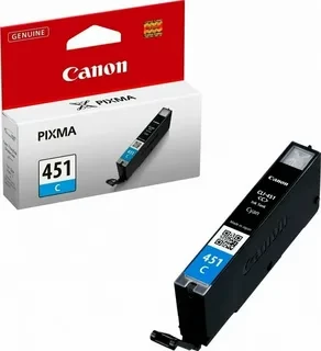 Canon CLI-451C 6524B001 картридж для PIXMA iP7240 MG5440 MG6340 cyan оригинал ресурс 7ml 121фото 332 страниц