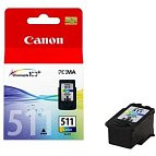 Canon CL-511 2972B004 2972B007 картридж для Pixma MP 230 240 250 260 270 480 490 MX 320 330 iP2700 MX340 MX350 color оригинал ресурс 244 страниц