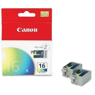 Canon BCI-16 Color 9818A002 картридж Twin pack(2шт в упаковке)для Pixma-i70 90 Selphy DS700 810 701 Color оригинал ресурс 2x7,5ml 2x100 страниц