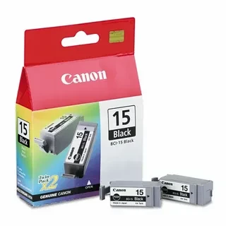 Canon BCI-15 Black 8190A002 8190A004 чернильница(2шт в упаковке)для BJ-i70 80 iP90 90v Selphy DS700 810 701 black оригинал ресурс 10,6ml 185 страниц