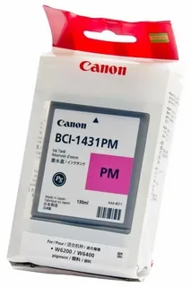 Canon BCI-1431PM 8974A001 картридж для плоттера для imagePROGRAF W6200 W6400 130ml photo magenta оригинал