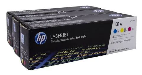 HP U0SL1AM №131A набор картриджей(3 шт)CYM Tri-Pack для LJ Pro 200 M251 MFP M276 cyan+yellow+magenta оригинал ресурс 3*1800 страниц