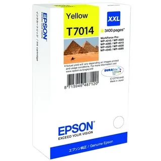 Epson C13T70144010 T7014 XXL картридж для WorkForce Pro WP-4015 4095 4515 4525 4595 yellow оригинал ресурс 34,2ml 3400 страниц