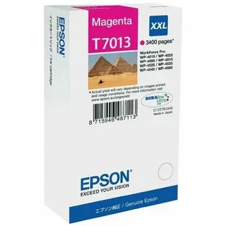 Epson C13T70134010 T7013 XXL картридж для WorkForce Pro WP-4015 4095 4515 4525 4595 magenta оригинал ресурс 34,2ml 3400 страниц